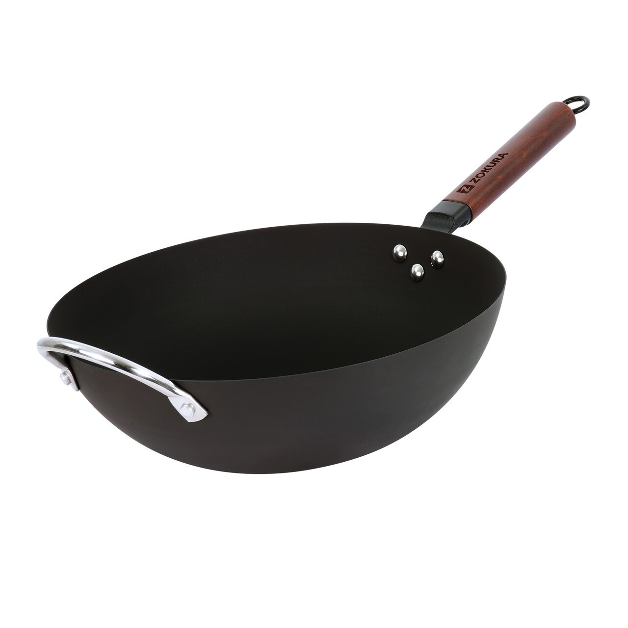 Tigaie wok, otel carbon, 32 cm - Zokura - imagine 6